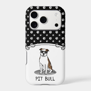 Cool Pit Bull and Sunglasses (lt brindle white 3)
