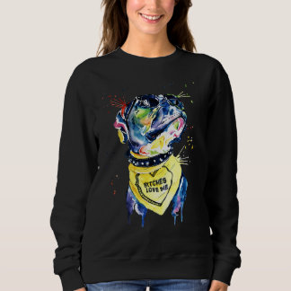 Cool Pitbull Dog Lovers Sweatshirt
