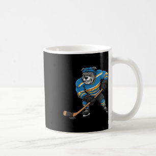 Cool Pitbull Hockey Player Dog Sport Design  Coffee Mug