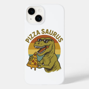 Cool Pizza Dino in Retro Style Case-Mate iPhone 14 Case