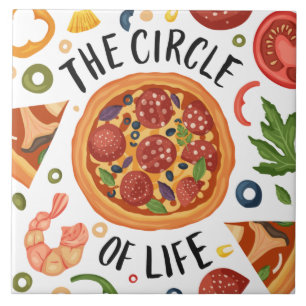 cool pizza lovers graphics and word art ceramic ti tile