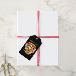 Cool pizza lovers party gift tags