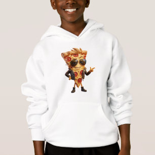 Cool Pizza Slice Mascot in Leather Jacket Art