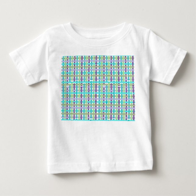 Cool Plaid Baby T-Shirt (Front)