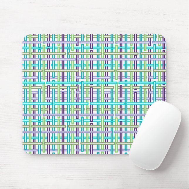 Cool Plaid Mouse Pad (With Mouse)