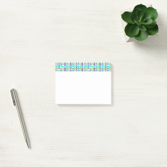 Cool Plaid Post-it Notes (Office)