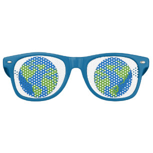 Cool Planet Earth Retro Sunglasses