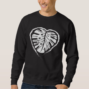 Cool Plant Mom  For Gardeners Heart Monstera Leaf Sweatshirt