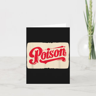 Cool Poison Speech Costume Card