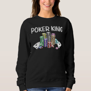 Cool Poker Art For Men Dad Gamble Gambling Casino  Sweatshirt
