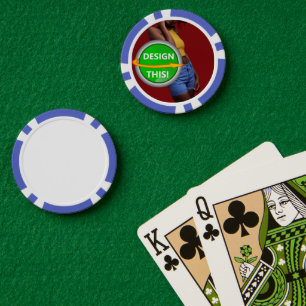 COOL! Poker Chips - Blue - Custom