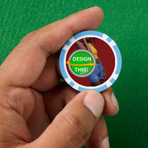 COOL! Poker Chips - Light Blue- Custom