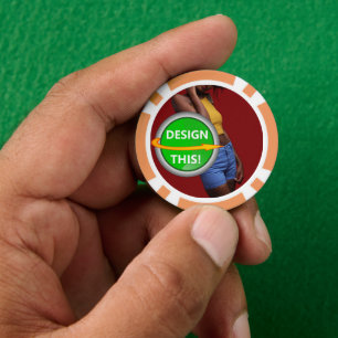 COOL! Poker Chips - Orange- Custom