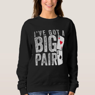 Cool Poker Player Design For Men Women Casino Love Sweatshirt