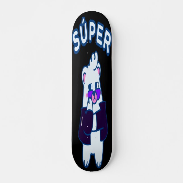 Cool Polar Bear Skateboard (Front)