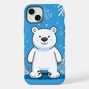 Cool Polar Bear Vibes - Cosy Winter Charm iPhone 15 Plus Case