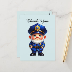 Cool Police thank you  Postcard