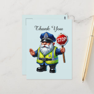 Cool Police thank you  Postcard