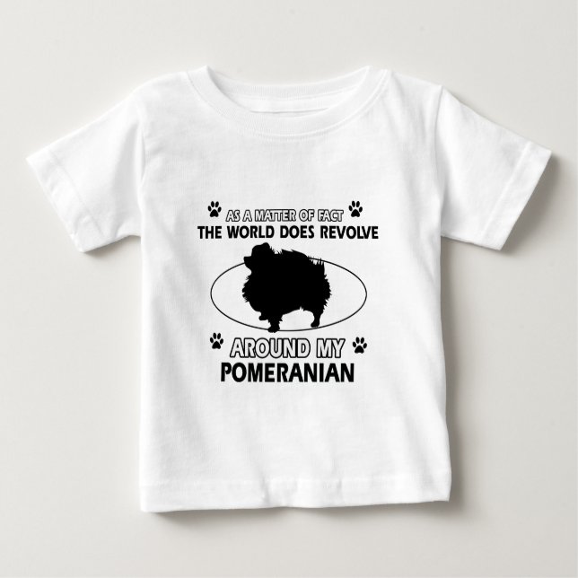 cool POMERANIAN designs Baby T-Shirt (Front)