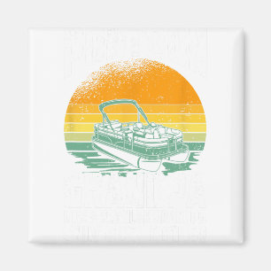 Cool Pontoon Grandpa - Funny Pontoon Captain Magnet