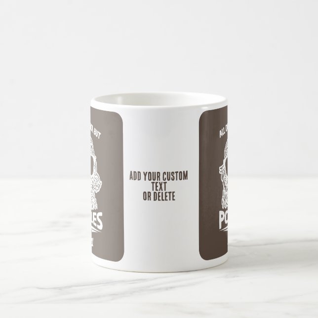 Cool Poodle Dogs Rules Coffee Mug (Center)