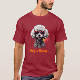 Cool Poodle With Sunglasses  T-Shirt