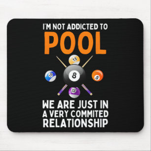 Cool Pool Art For Men Women Boys Billiard 8 Ball P Mouse Pad