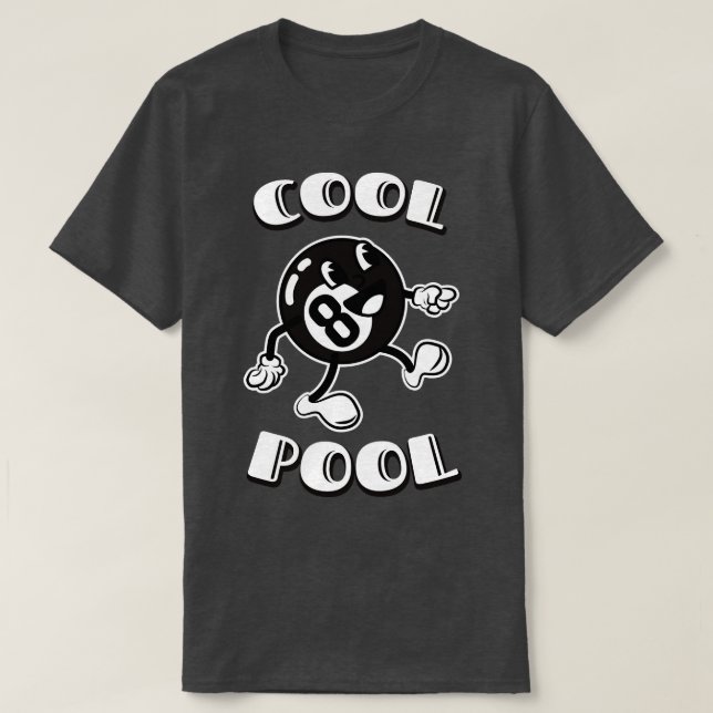 Cool Pool Billiard Ball T-Shirt (Design Front)
