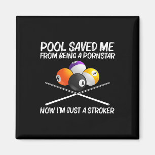 Cool Pool Billiards For Men Women 8 Ball Pool Play Magnet