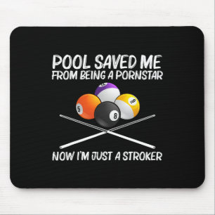 Cool Pool Billiards For Men Women 8 Ball Pool Play Mouse Pad