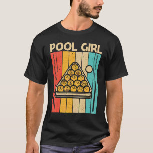 Cool Pool For Girls Kid Snooker Billiards 8 Ball P T-Shirt