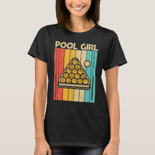 Cool Pool For Girls Kid Snooker Billiards 8 Ball P T-Shirt