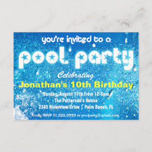 Cool Pool Party Invitation