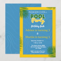 Cool Pool Party Swimming joint Birthday 
