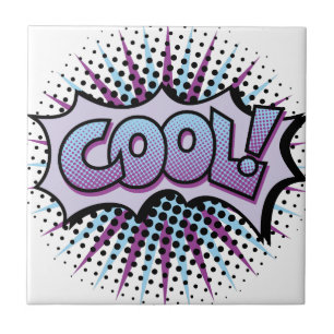 Cool Pop Art Tile