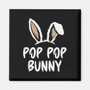 Cool Pop-pop Happy Easter Bunny Family Outfit Popp Magnet