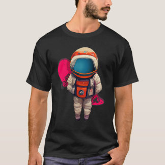 Cool Pose Astronaut With Skateboard T-Shirt