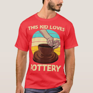 Cool Pottery Design For Kids Boys Pottery Ceramic  T-Shirt