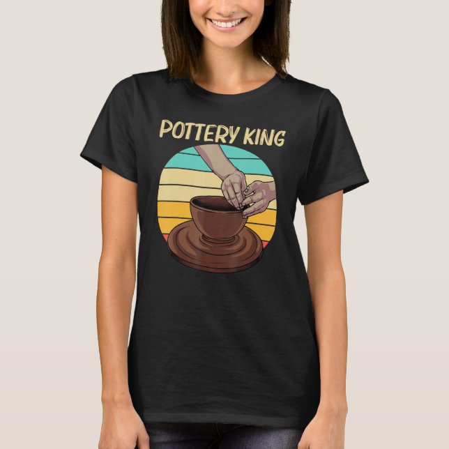 Cool Pottery For Men Boys Pottery Ceramic Pot T-Shirt (Front)