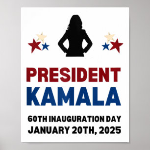 Cool President Kamala Harris 2024 Inauguration Day Poster