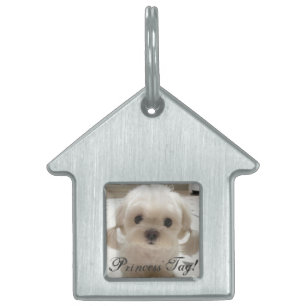 Cool Princess Tag Dog Square Framed Pet Tag