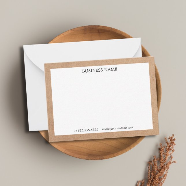 Cool Printed Kraft White Business Card (Creator Uploaded)