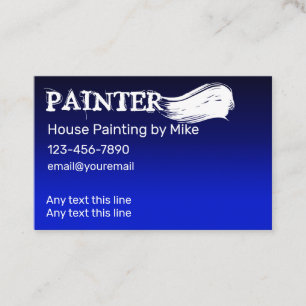 Cool Professional Painter Business Card