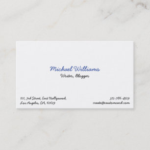 Cool Professional Plain Elegant Business Card