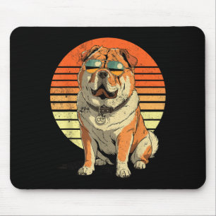 Cool proud chow chow men women vintage dog lovers mouse pad