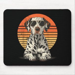 Cool proud dalmatian men women vintage dog lovers mouse pad