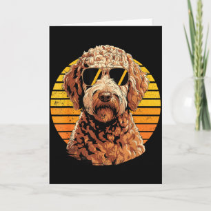 Cool proud doodle men women vintage dog lovers  card