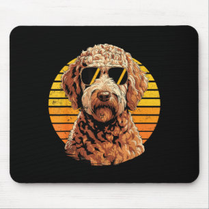 Cool proud doodle men women vintage dog lovers mouse pad