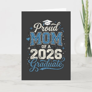 Cool Proud Mom Class of 2026 Graduation Gift Card