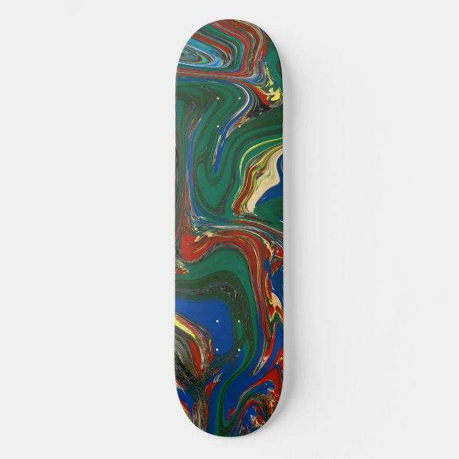 Cool Psychedelic Pattern Skateboard (Front)